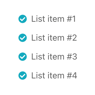 How to add SVG icon as list item bullets