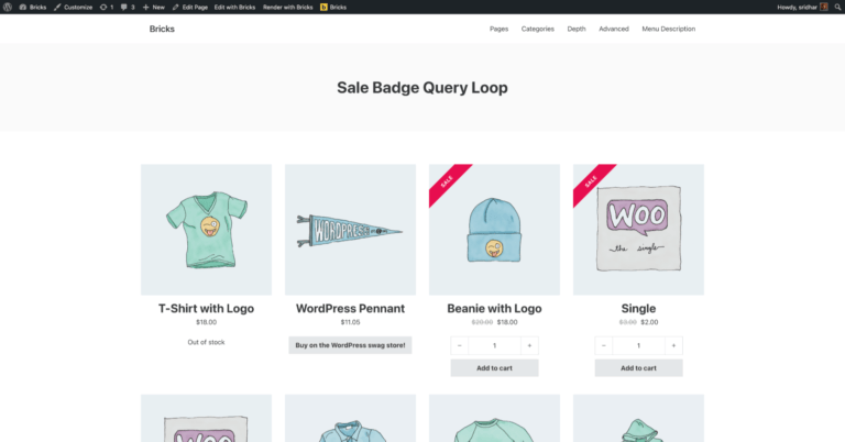 On Sale Ribbon for WooCommerce Products Query Loop in Bricks