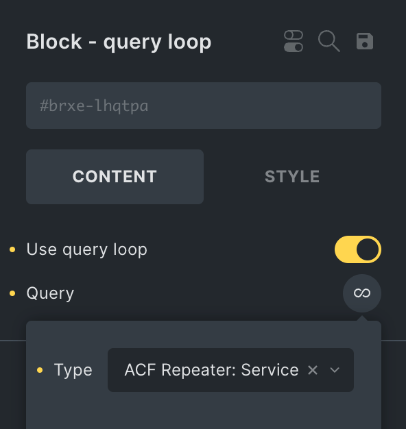 Accessing ACF Repeater Sub Fields Programmatically in Bricks Query Loop