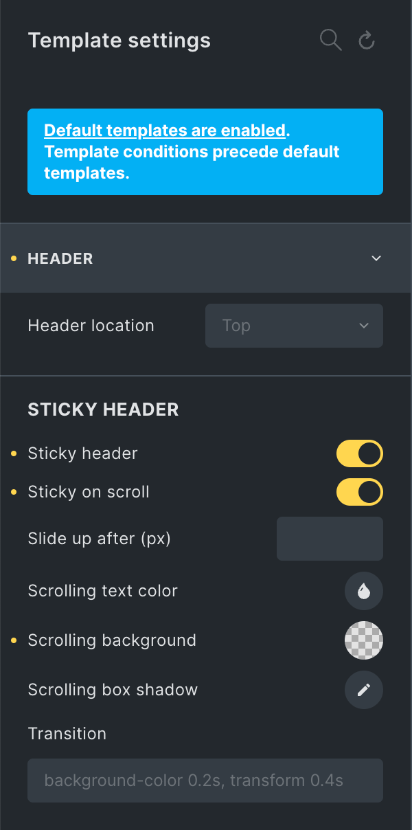 Sticky Header Only For Visitors in Bricks