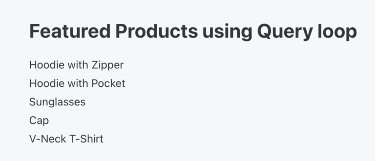 Featured Products in Bricks Query Loop