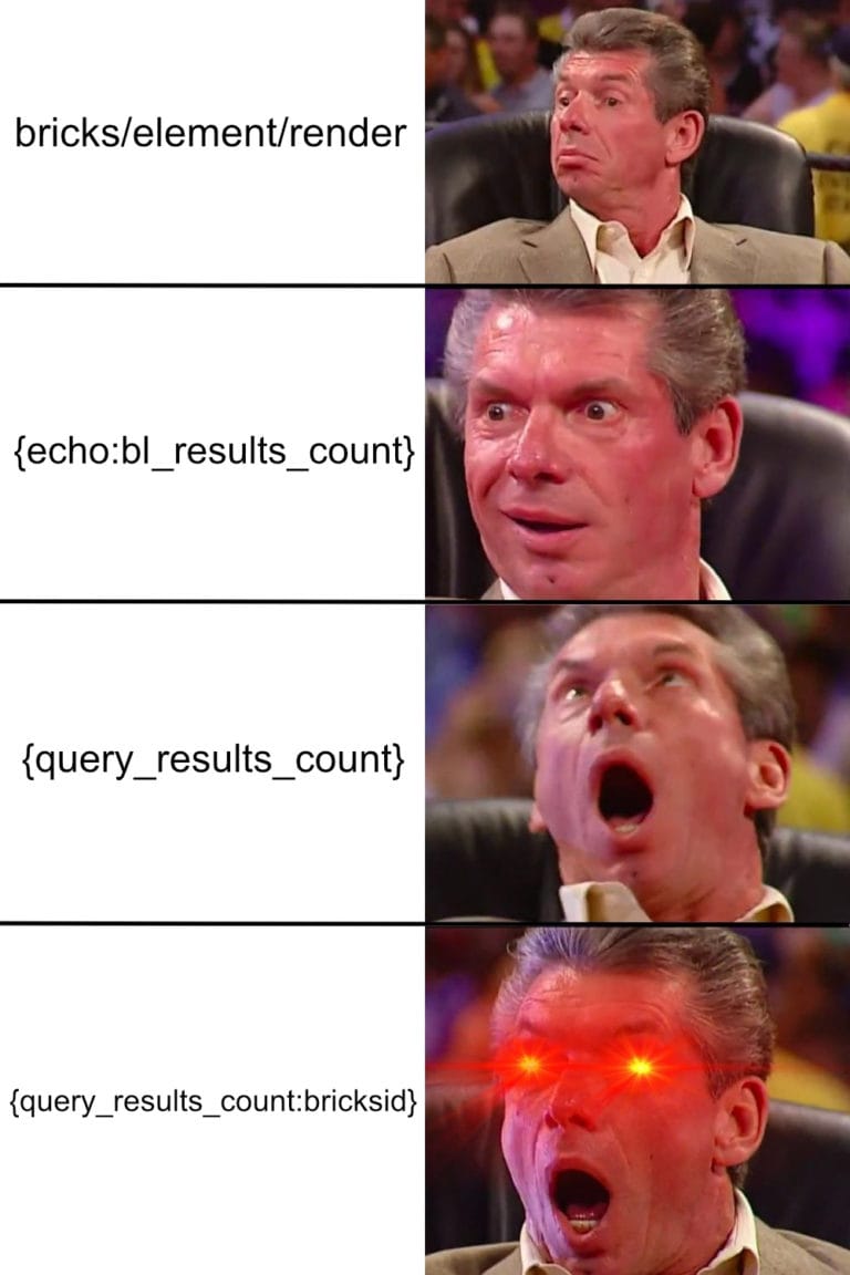 Query Results Count in Bricks